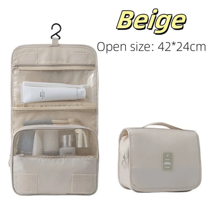 Capacity Dry Wet Separation Handheld Storage Bag Washable Bag Large Travel Multi Functional Hanging Makeup Bag With Hanging