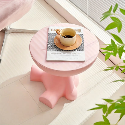 Light Luxury Cartoon Sofa Edge Table Creative Flat Head Coffee Table Small Household Plastic Coffee Table Furniture Side Table