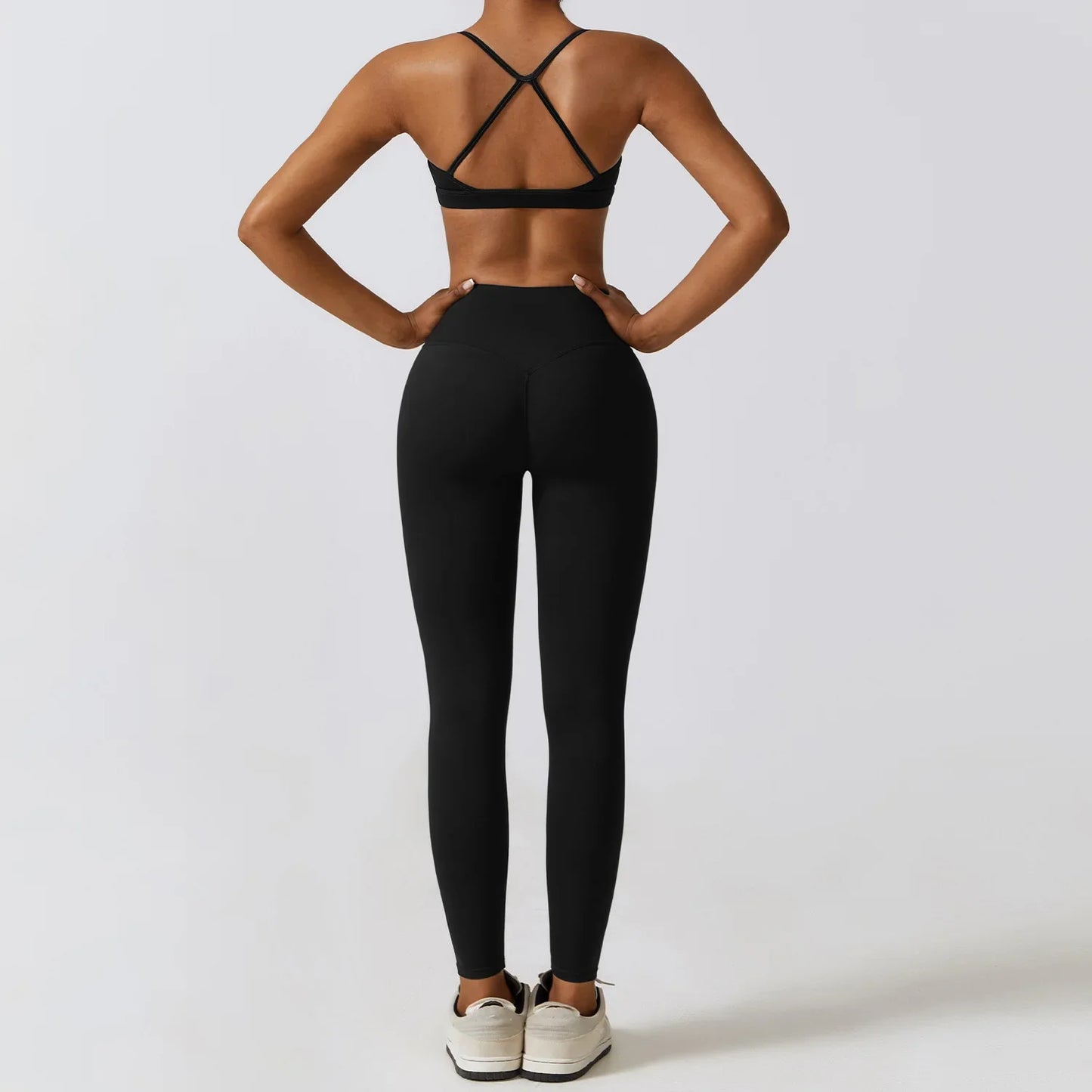 3 Pieces Fitness Yoga Set Women Solid Color Stretch Athletic Suit Sexy Bra Zipper Jacket High Waist Leggings Female Sportswear