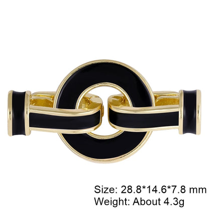 Juya 18K Gold Silver Plated Decorative Connector Fastener Hooks Lock Clasps For DIY Women Crystals Gems Pearls Jewelry Making