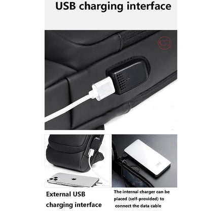 Password Lock Anti-Theft Men's Bag Men's Chest Bag Casual Sports Small Backpack Shoulder Crossbody Bag Motorcycle Bag