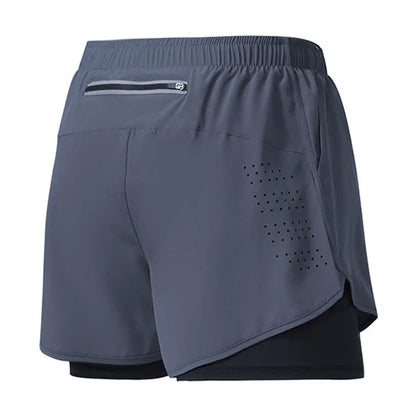 Men's Running Shorts 2025 New Release Gym Fitness 2-in-1 Exercise Summer Quick Dry Trendy Personalized Running Shorts