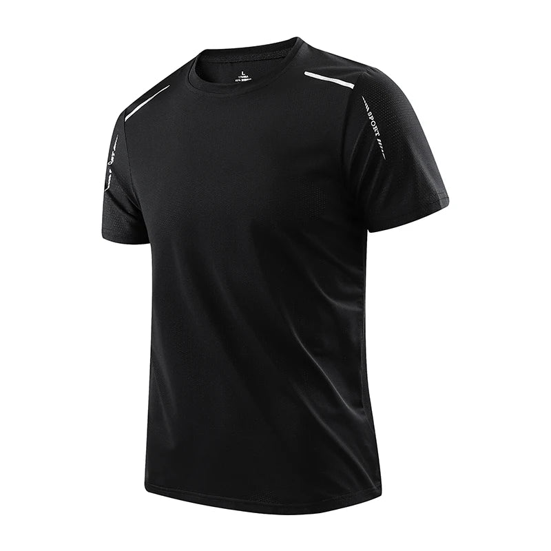 1/4 Pcs Men's Summer Quick-drying Sports Fashion Printed Short-sleeved Teens Loose and Comfortable Running Fitness Joker T-shirt