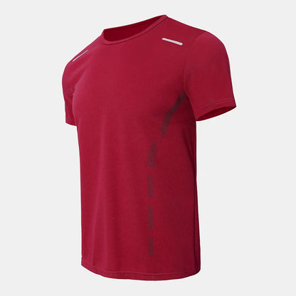 1/4 Pcs Men's Summer Quick-drying Sports Fashion Printed Short-sleeved Teens Loose and Comfortable Running Fitness Joker T-shirt