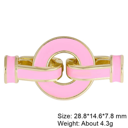 Juya 18K Gold Silver Plated Decorative Connector Fastener Hooks Lock Clasps For DIY Women Crystals Gems Pearls Jewelry Making