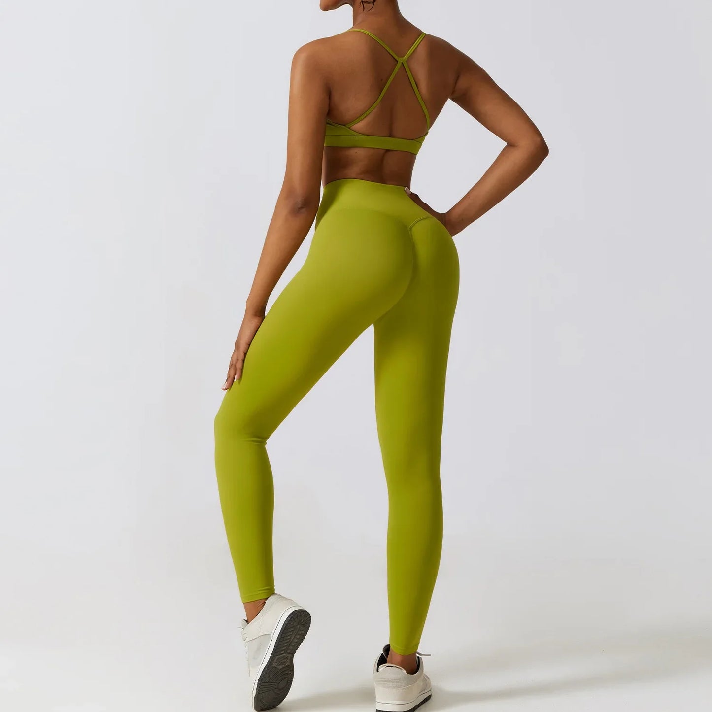 3 Pieces Fitness Yoga Set Women Solid Color Stretch Athletic Suit Sexy Bra Zipper Jacket High Waist Leggings Female Sportswear