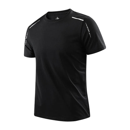 1/4 Pcs Men's Summer Quick-drying Sports Fashion Printed Short-sleeved Teens Loose and Comfortable Running Fitness Joker T-shirt