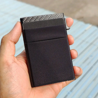 Men Anti Rfid Blocking Protected Magic ID Credit Bank Card Holder Case Wallet Metal Thin Slim Minimalist Small Metal Wallet
