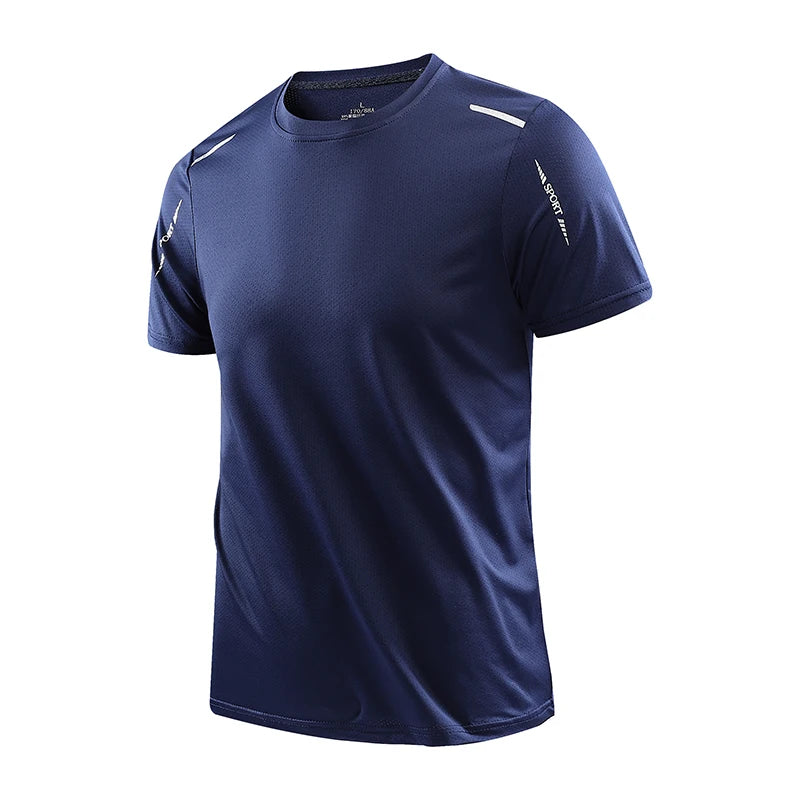 1/4 Pcs Men's Summer Quick-drying Sports Fashion Printed Short-sleeved Teens Loose and Comfortable Running Fitness Joker T-shirt