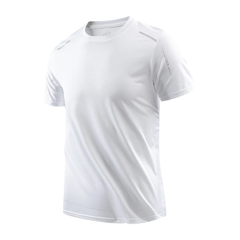 1/4 Pcs Men's Summer Quick-drying Sports Fashion Printed Short-sleeved Teens Loose and Comfortable Running Fitness Joker T-shirt