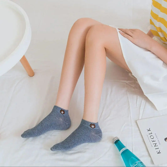 10 Pairs Women Cartoon Patterned Socks Trendy And Fashionable Versatile Socks Lightweight Breathable Comfortable Casual Socks