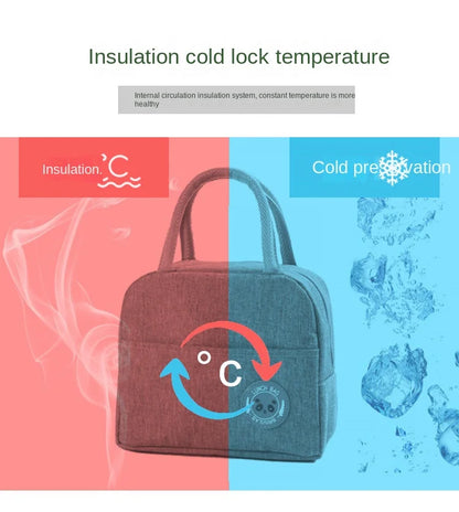 1pc Insulated Lunch Bag Leak Proof Thermal Lunch Box Bag Portable Food Container For Work School Picnic Aluminum Foil Bento Bags
