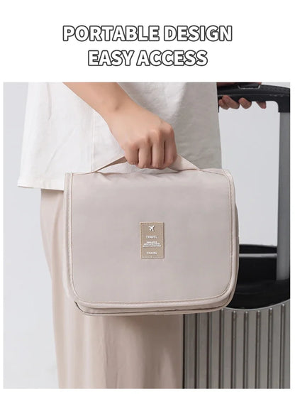 Capacity Dry Wet Separation Handheld Storage Bag Washable Bag Large Travel Multi Functional Hanging Makeup Bag With Hanging