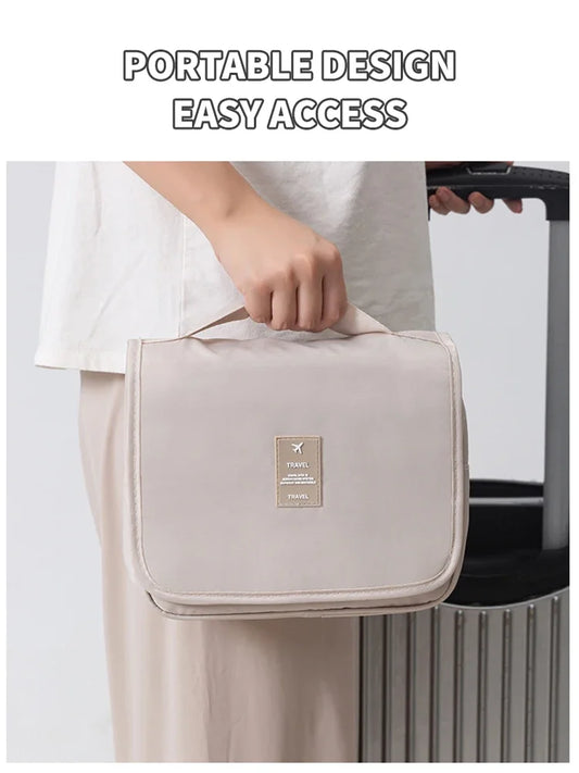 Capacity Dry Wet Separation Handheld Storage Bag Washable Bag Large Travel Multi Functional Hanging Makeup Bag With Hanging