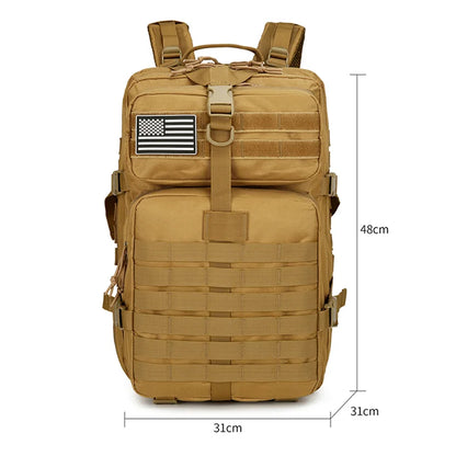 Hiking Backpack-Adjustable Shoulder Straps, Zipper Closure, Travel and Sports Backpack for Camping,Hiking,Cycling,Outdoor Sports